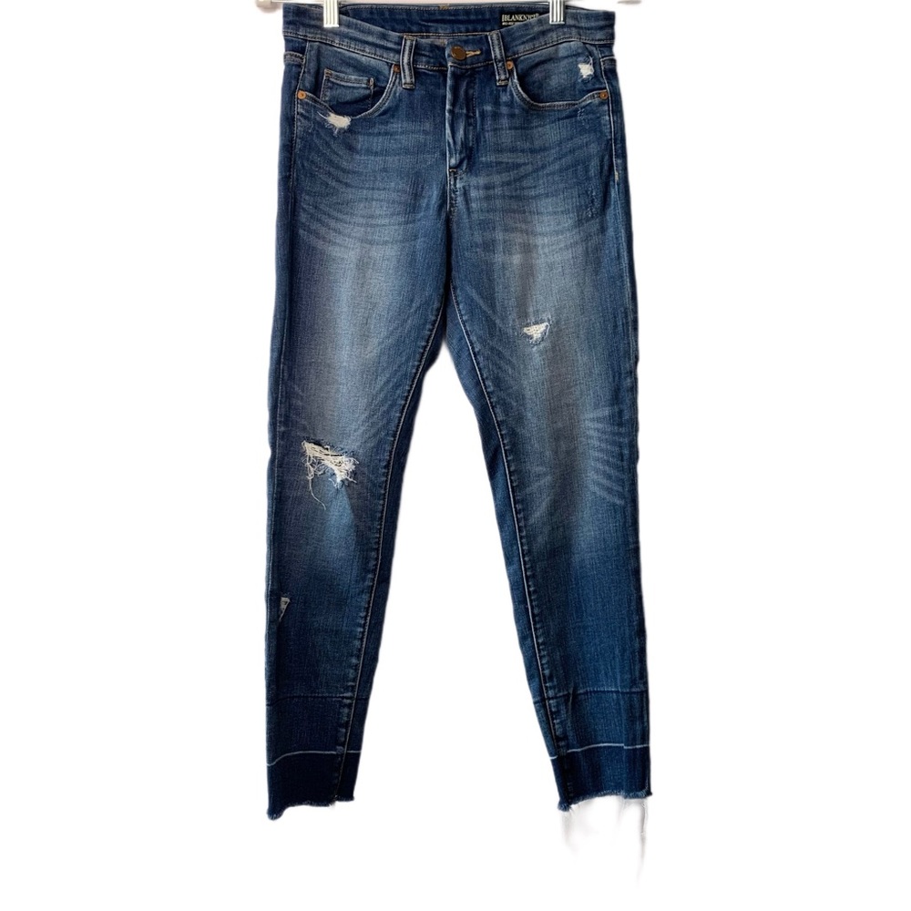 Blank NYC The Reade Crop Mid Rise Distressed Skinny Jeans Women's Size 29